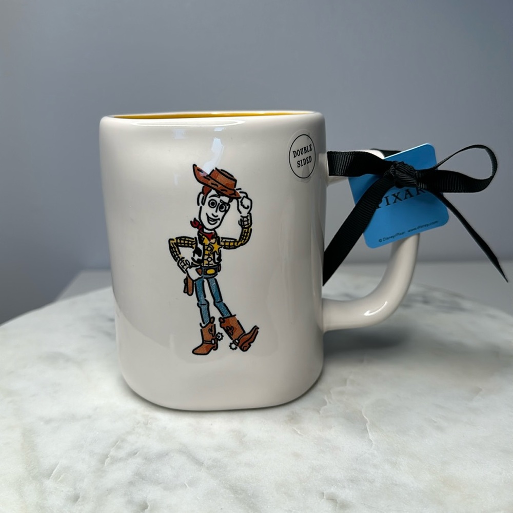 NWT Rae Dunn x Disney Pixar Toy Story Woody Howdy Double Sided Mug